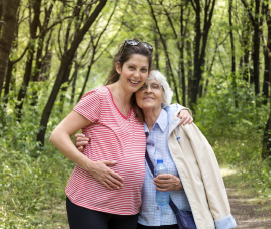 active pregnant woman