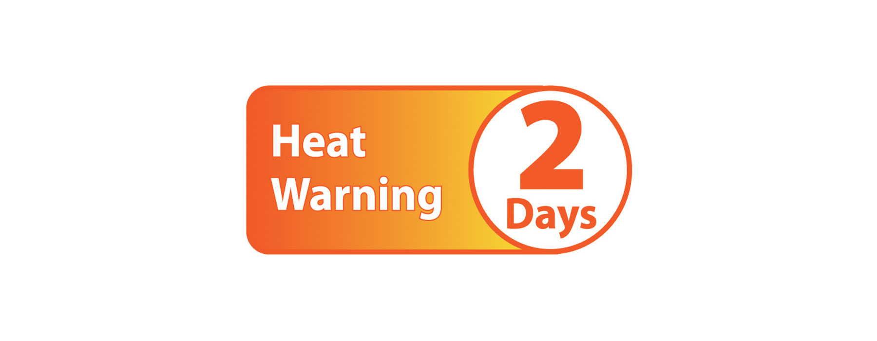 Heat Warning 2 Days Banner